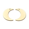 304 Stainless Steel Pendants, Laser Cut, Moon, Golden, 22x17x1mm, Hole: 1.2mm