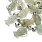 Natural Green Aventurine Pendants, with 201 Stainless Steel Finding, Angel, 24~25x15~16x7~8mm, Hole: 5x7mm