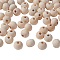 Natural Unfinished Wood Beads, Round Wooden Loose Beads Spacer Beads for Craft Making, Lead Free, Moccasin, 8mm, Hole: 2~3mm