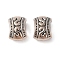 Tibetan Style Alloy Multi-Strand Links, Cadmium Free & Lead Free, Rectnangle, Antique Silver, 8x11x5.8mm, about 598pcs/1000g