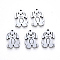 Tarnish Resistant 304 Stainless Steel Pendants, Laser Cut, Dog, Stainless Steel Color, 17x11x1mm, Hole: 1.2mm