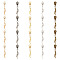 Alloy Replacement Zipper Sliders, Dagger Pendant Zipper Pull, Mixed Color, 5.8cm, 5pcs/set