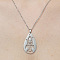 Non-Tarnish 201 Stainless Steel Hollow Rocket Pendant Necklace, Stainless Steel Color, 17.72 inch(45cm)