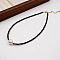 Imitation Pearl & Glass Beaded Necklaces for Women Summer Design, Black