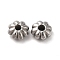 Non-Tarnish 304 Stainless Steel Beads, Flower, Stainless Steel Color, 6x3mm, Hole: 1.5mm