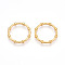 304 Stainless Steel Linking Rings, Ring Shape, Ion Plating(IP), Real 18K Gold Plated, 23.5x3mm, Inner Diameter: 18mm