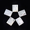 Natural White Shell Cabochons, Rectangle, 10.5~11x8~8.5x2~2.5mm