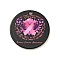 Breast Cancer Pink Awareness Ribbon Style 201 Stainless Steel Pendants, Flat Round, Stainless Steel Color, Hot Pink, 25x1mm, Hole: 1.8mm