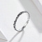 925 Sterling Silver Finger Rings, Retro Simple Style, with S925 Stamp, Antique Silver, US Size 10(19.8mm)