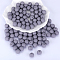 Round Silicone Focal Beads, Light Grey, 15mm, Hole: 2mm