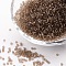 8/0 Grade A Round Glass Seed Beads, Transparent Colours, Coffee, 8/0, 3x2mm, Hole: 1mm, about 10000pcs/bag