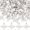 60Pcs 304 Stainless Steel Pendants, Laser Cut, Eight Pointed Star, Stainless Steel Color, 15x15x1mm, Hole: 1.2mm