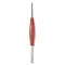 Iron Crochet Hooks, with Silicone Handle, Indian Red, 165x13.5x10mm