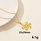 Stainless Steel Snowflake Pendant Necklace, Women's Necklace