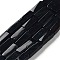 Dyed & Heated Natural Black Agate Beads Strands, Cuboid, 12.5~13.5x3~5x3~4.5mm, Hole: 1mm, about 28~30pcs/strand, 15.1~15.9 inch(38.5~40.5cm)