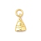 Brass Pendants, Fish Head Charms, Long-Lasting Plated, Lead Free & Cadmium Free, Rack Plating, with Jump Ring, Real 18K Gold Plated, 10.5x7x3mm, Hole: 3.5mm
