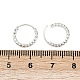Фактурные серьги-кольца из латуни EJEW-F378-03A-S-5