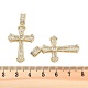 Подвески из латуни с прозрачным фианитом KK-U009-06B-G-3