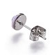 Серьги-гвоздики из нержавеющей стали 304 EJEW-L205-03B-2
