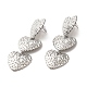 Серьги-гвоздики из нержавеющей стали 304 EJEW-Q796-01P-1