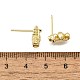 Латунь серьги EJEW-H157-01G-01-5