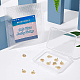 Латунные микро проложить кубического циркония подвески KK-BC0006-30G-4