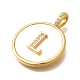 Подвески из латуни с микропаве KK-M309-42G-L-3