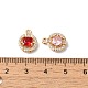 Латунные микро проложить кубического циркония подвески KK-C062-005G-3