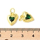 Латунные микро проложить кубического циркония подвески KK-U067-10G-07-3
