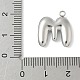 Подвески с инициалами из нержавеющей стали 304 STAS-S186-12M-P-3