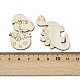 25 шт. необработанных деревянных вырезов WOOD-P020-01C-3
