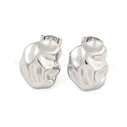 Серьги-гвоздики из нержавеющей стали марки 304 EJEW-L290-028P