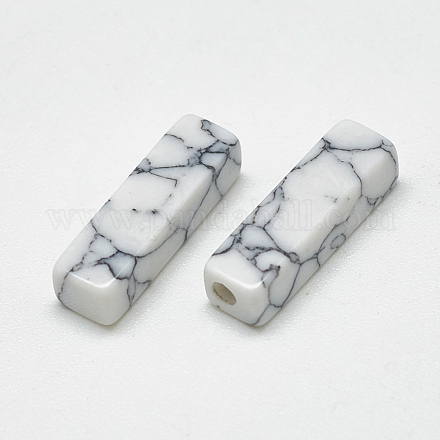 Синтетические бирюзовые бусины TURQ-S290-71A-01-1