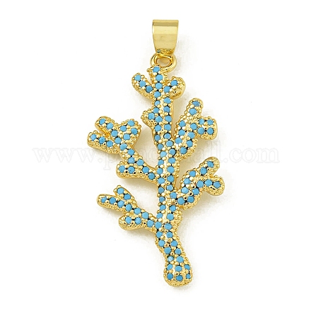 Подвески из кубического циркония с покрытием из латуни X-KK-U029-11G-02-1