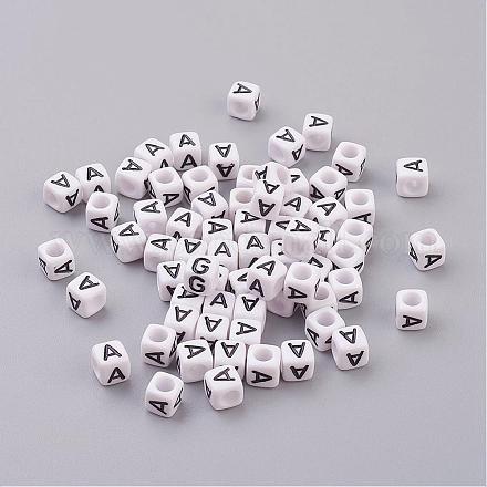 Письмо куб акриловые бусины X-PL37C9308-A-1