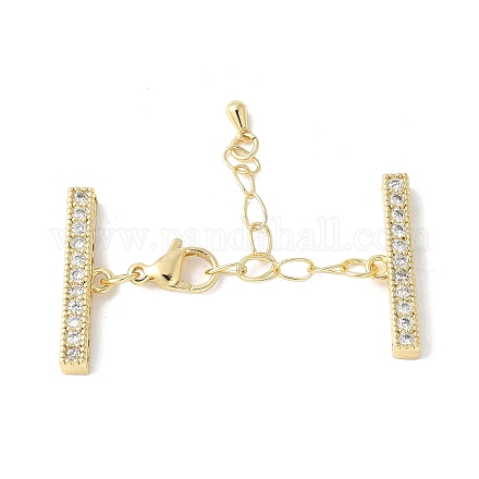 Удлинитель цепи из латуни с кубическим цирконием KK-F893-01G-1