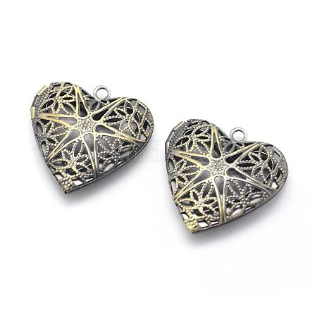 Латунные диффузор Locket подвески KK-F717-25AB-NR-1