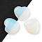 Heart Opalite Palm Stones, Anxiety Healing Thumb Stone, 19.5~20.5x20~20.5x5.8~6.8mm