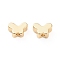 Brass Beads, Long-Lasting Plated, Butterfly, Real 18K Gold Plated, 5x7x3mm, Hole: 1.2mm