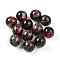Resin Beads, Round, Two Tone, Dark Slate Blue, 10mm, Hole: 2mm