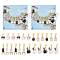 NBEADS 24 Pcs 4 Styles Life Theme Stitch Marker, Alloy Enamel Crochet Stitch Marker Pen Cup Clock Locking Stitch Marker with Lobster Clasp Removable Knitting Crocheting Accessories