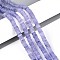 Dyed Natural White Jade Beads Strands, Rondelle, Medium Slate Blue, 6x2~3mm, Hole: 0.9mm, about 193~203pcs/strand, 15.16~15.94''(38.5~40.5cm)