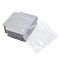 Plastic Hair Clip Display Cards, Euro Slot Hole Hang Cards, Rectangle, Clear, 7x8.5cm