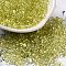 Baking Glass Seed Beads, Peanut, Light Khaki, 5.5~6x3~3.5x3mm, Hole: 1~1.2mm, about 4000pcs/pound