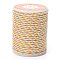 4-Ply Polycotton Cord Metallic Cord, Handmade Macrame Cotton Rope, for String Wall Hangings Plant Hanger, DIY Craft String Knitting, Colorful, 1.5mm, about 4.3 yards(4m)/roll