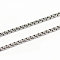 Tarnish Resistant 304 Stainless Steel Box Chains, Unwelded, Stainless Steel Color, 1x2mm