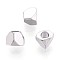 Brass Spacer Beads, Cadmium Free & Nickel Free & Lead Free, Faceted, Nuggets, Real Platinum Plated, 4x4x4mm, Hole: 2mm
