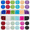 480pcs 12 Colors Transparent Frosted Glass Beads Strands, Round, for Beading Jewelry Making, Mixed Color, 4mm, Hole: 1.1~1.6mm, about 40pcs/color