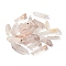 Natural Quartz Crystal Pointed Beads, No Hole/Udrilled, Hexagonal Prisms, 24~45.5x9.5~13.5x6~9mm, about 100pcs/400g