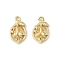 Brass Micro Pave Cubic Zirconia Pendants, Cadmium Free & Nickel Free & Lead Free, Lemon, Real 14K Gold Plated, 15.5x9x6mm, Hole: 1.4mm